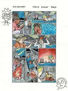 Ben Dewey - Rick and Morty 30 - Original comic art by Benjamin Dewey - Exemplaire unique - (2017)