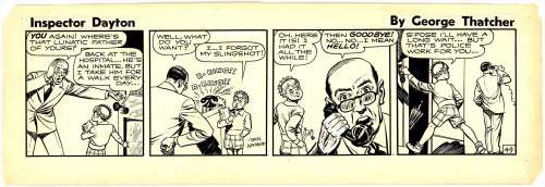 Jack Kamen | Kamen - INSPECTOR DAYTON #49 Daily Strip (c. 1949) | Russ Cochran