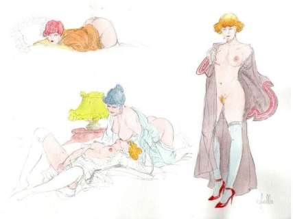 Leone Frollo | Leone Frollo - Maison-Casino - Illustrazione Originale Firmata - Page volante - (1988) | Catawiki