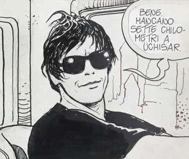 Milo Manara | Milo Manara - Original Strip - Giuseppe Bergman - Indian Adventures Strip 111 - Page volante - Exemplaire unique - (1990) | Catawiki