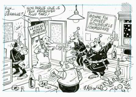 KOX Daniel - Lot 456 - Agent 212 Illustration pour les fêtes de Noël comprenant...
