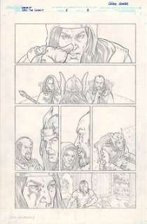 Javier Aranda - Worlds of D&D The Legacy 1 - Original page 3 written by Margaret Weiss & Tracy Hickman - Exemplaire unique - (2008)