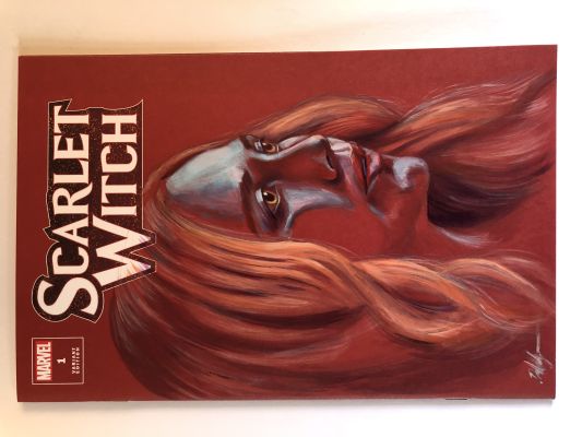 Dan Neidlinger | Scarlet Witch #1 Acrylic Painted Cover | Raremarq