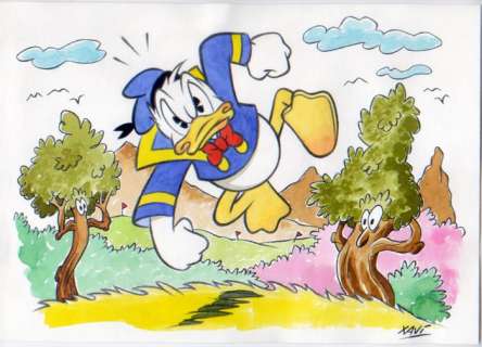 Xavi (Xavier Vives Mateu) | DONALD - Dibujo original - Don’t be angry, DONALD - XAVI - (2021) | Catawiki