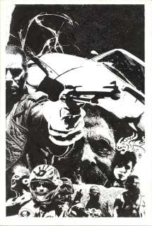 Tim Bradstreet - punisher hot rods of death cover issue one-shot page cover