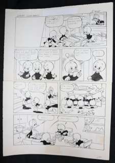 Beatriz Bolster - donald duck & co #44 one pager - la - huey, dewey and louie in ‘clean hands‘ - norwegian comic - 1983