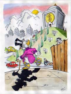 Xavi (Xavier Vives Mateu) | SCROOGE - Dibujo original - WALKING HOME - XAVI - (2021) | Catawiki