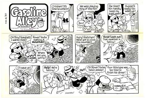 Jim Scancarelli | Scancarelli - GASOLINE ALLEY, Sunday (02/08/1987) NO RESERVE! | Russ Cochran