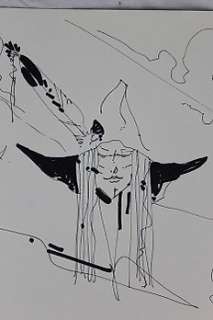 Comès, Didier | Comès - Opdrachttekening / Dédicace - Op losse A4 - De dorpsgek van Schoonvergeten / Silence - (1985) | Catawiki