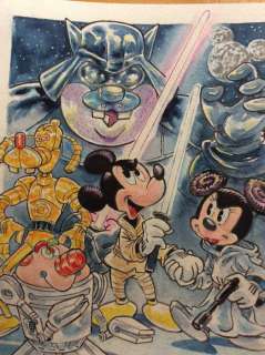 Alessandro Gottardo | Mickey Mouse - â€œStar Waltâ€ - Page volante - Exemplaire unique - (2020/2020) | Catawiki