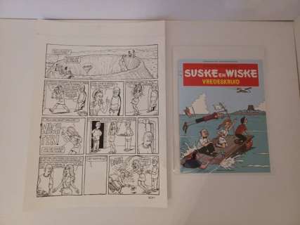 Duchateau, Kim | Suske en Wiske door Kim Duchateau - Originele pagina (p.19) - Suske en Wiske - Vredeskruid (+ album) - Page volante - (2015) | Catawiki