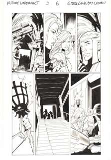 Greg Land, Jay Leisten - Future Imperfect #3 P.6 - Ruby Summers, Layla Miller, And Skooter - 2015 Signed