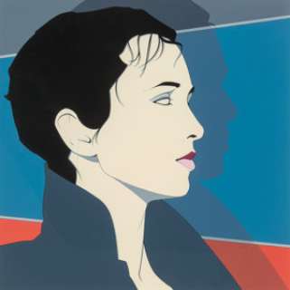 Patrick Nagel (American, 1945-1984)
 Lisa I, 1983
 Acrylic on board
 24-3/4 x 24-3/4 inches (62.9 x 62.9 cm) (sight)
 Si... | Heritage