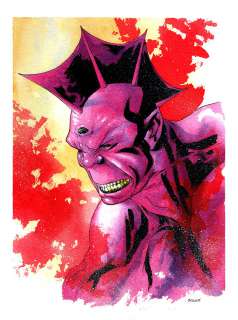 Mike McKone - despero watercolor bust dc