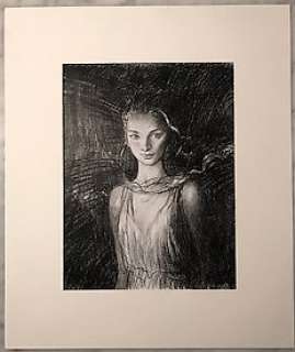 Arinouchkine, Andrei | Arinouchkine, Andrei - Originele tekening - Conté - Nymph / Nimf - Page volante - (2021) | Catawiki