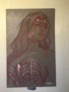 Strati, Luca | Wonder Woman - Original colour drawing - Size: 20 x 32,5 cm. - (2021) | Catawiki