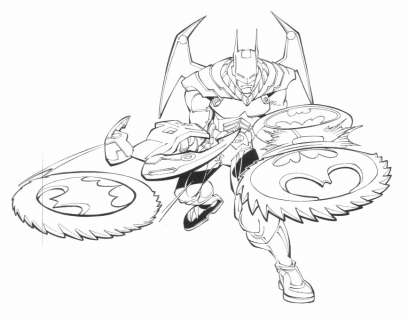 Damion Scott | Batman Toy Art : Roto Blade | Anthony’s Comic Book Art
