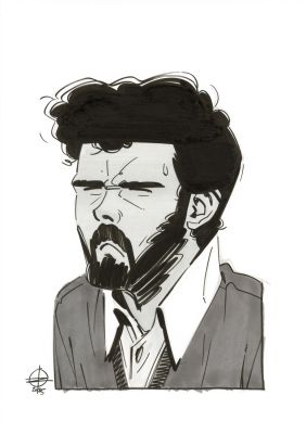 Renaud Roche | Les Guerres de Lucas – Dessin original – R04 | Galerie Barbier