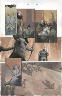 Esad Ribic - Loki #2 p. 16 - loki has balder shot! - 2004