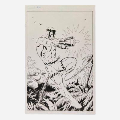 Lot 162 - Ed McGuinness, Klaw Concept Original Art (Marvel Comics) | Landry Pop Auctions