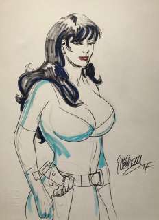 Gino Vercelli | Gino Vercelli - Illustrazione originale - May Frayn (Nathan Never) - (2017) | Catawiki