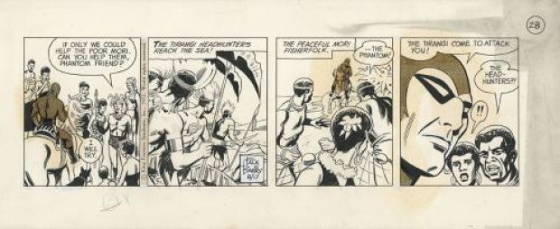 Sy Barry | The Phantom, strip du 17 août 1972 | Galerie 9ème Art