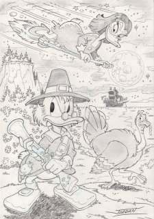 Julian Jordan | Julian Jordan - Ducktales - Scrooge McDuck - Mayflower - Size: 30 x 21 cm. A4 | Catawiki