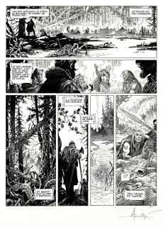 Aouamri | Saga Valta Tome 2, Planche originale à l’encre de chine pour cet album paru en 2014 au Lombard. | Septimus
