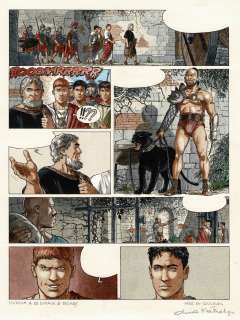 Delaby - Lot 286 - Murena, Ceux qui vont mourir …, mise en couleurs originale de Dina Kathelyn.