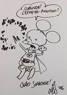 Leo Ortolani - Leo Ortolani - Rat-Man: l‘effetto-â€¦! - Page volante - Exemplaire unique - (2004)