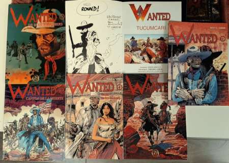 Girod | Wanted 1 t/m 5 - Complete serie - In het extra deel 3 een gesigneerde tekening - Broché - EO - (1995/2002) | Catawiki