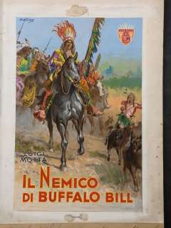 Schilling - Motta | Schilling - Motta - Il Nemico di Buffalo Bill - Page volante - Exemplaire unique - (1934) | Catawiki