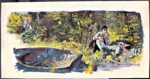 Follet, René - Een Hond Kwam Uit de Ruimte | Follet, René - Een hond kwam uit de ruimte - Illustration originale - (1962) | Catawiki