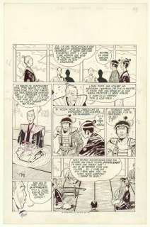 Robert Gigi - Planche originale n°19, micro-déchirure dans la marge inférieure - L‘Escrimeur fou - Ugaki