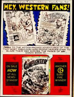 GUNFIGHTER #11 AD, SADDLE JUSTICE #8 (Sep-Oct 1949) | Russ Cochran
