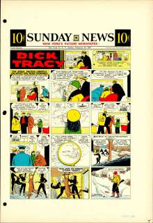 Gould - DICK TRACY, Sunday Color Proof (02/10/1957) | Russ Cochran