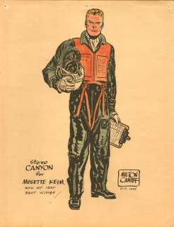 Caniff | Steve Canyon, illustration Ã  l’aquarelle sur … | Millon