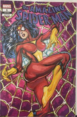 KevinSharpe - Spider-Woman Sketch Cover by Kevin Sharpe