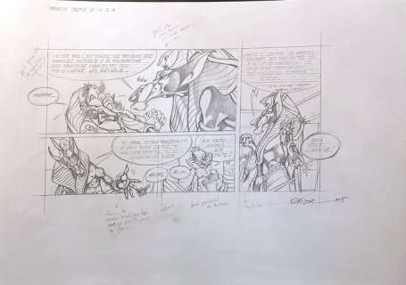 Crisse | Crisse - Originele schets voor een pagina - Ishanti 1 - Les Larmes D’Isis - (2005) | Catawiki