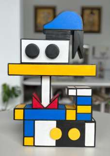 Tony Fernandez, Disney Artist | Donald Duck The Sailor inspired by Joan MirÃ³ - Original Sculpture By Garotto - Signed by Garotto & Tony Fernandez - 50 x 10 x 34 cm | Catawiki