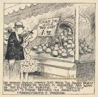 4: Herriman Bernie Burns daily 5/19/32 original art | Russ Cochran