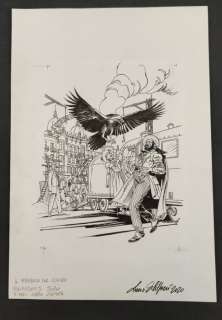 Lucio Filippucci | Lucio Filippucci - Le Straordinarie Avventure del Dottor Mystere: Il Mystero del Corvo - Page volante - Exemplaire unique - (2020) | Catawiki