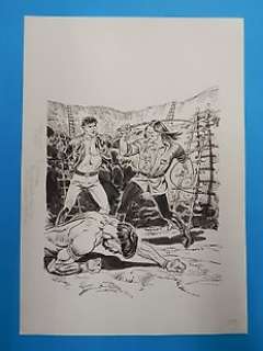 Roberto Diso - Mister No n. 316 - Roberto Diso - Original Cover "I dannati della miniera" - Page volante - Exemplaire unique - (2001)