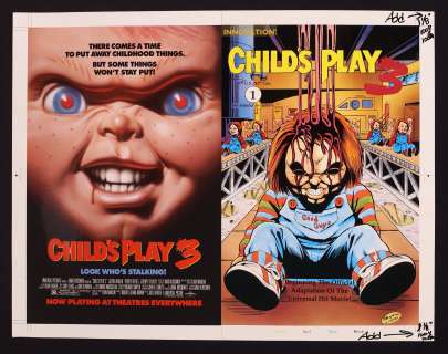 Cover Proof for Child’s Play 3 #1 (1992) by Brandon McKinney and Mark Weatherbee | mycomicshop.com