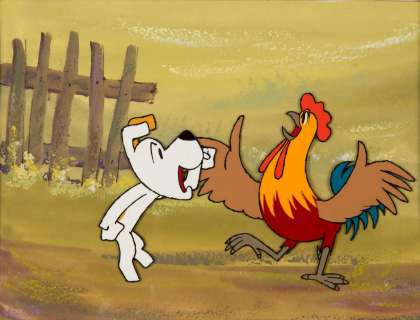 Lechoslaw Marszalek (1922 - 1991) "Reksio i koguty", | Desa Unicum