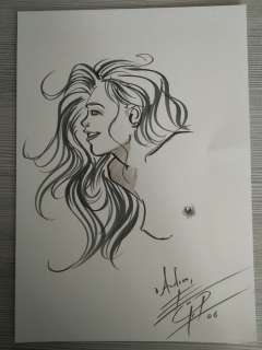 Luca Enoch | Sprayliz - Luca Enoch Illustrazione originale Sprayliz famoso personaggio anni 90 - Page volante - Exemplaire unique - (1999/1999) | Catawiki