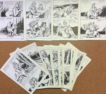 Floriano Bozzi | Tabu #15 - 21x Original page by Floriano Bozzi - Size (21x): 15 x 22 cm. - Page volante - (1975) | Catawiki