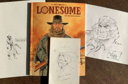 Hermann, Yves Swolfs, Glen Fabry, Celal | 4 Western Illustrations - 4 Western Illustrations - Broché - EO | Catawiki