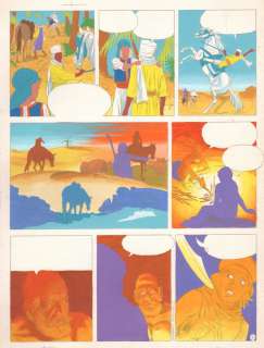 Cuvelier | Corentin, bleu de coloriage Ã  la gouache de la pl… | Millon