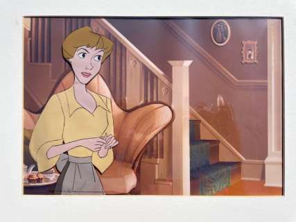 Walt Disney | Walt Disney Studios - Original Production Cel + Copy Background - Anita - 101 Dalmatians - (1961) | Catawiki